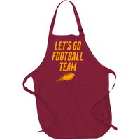 Let's Go Football Team Washington Football Fan Full-Length Apron With Pockets