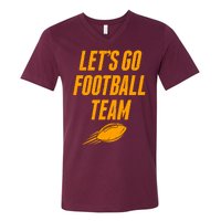 Let's Go Football Team Washington Football Fan V-Neck T-Shirt