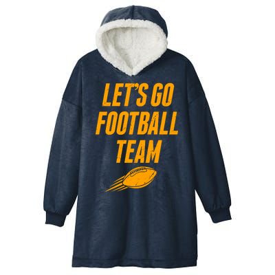 Let's Go Football Team Washington Football Fan Hooded Wearable Blanket