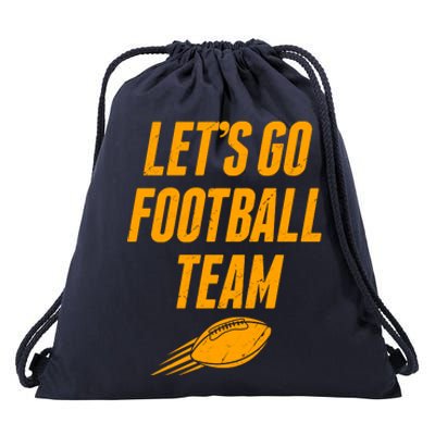 Let's Go Football Team Washington Football Fan Drawstring Bag