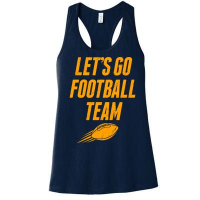 Let's Go Football Team Washington Football Fan Women's Racerback Tank