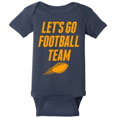 Let's Go Football Team Washington Football Fan Baby Bodysuit