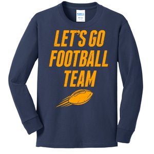 Let's Go Football Team Washington Football Fan Kids Long Sleeve Shirt