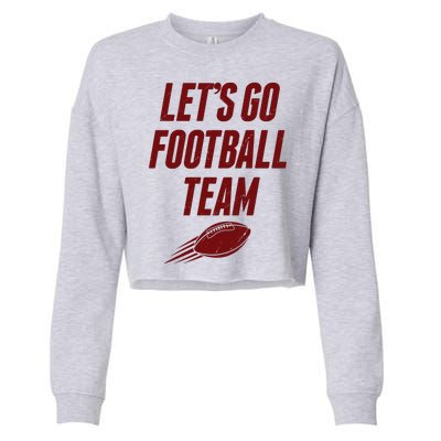 Let's Go Football Team Washington Football Fan Cropped Pullover Crew