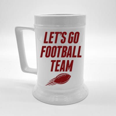 Let's Go Football Team Washington Football Fan Beer Stein