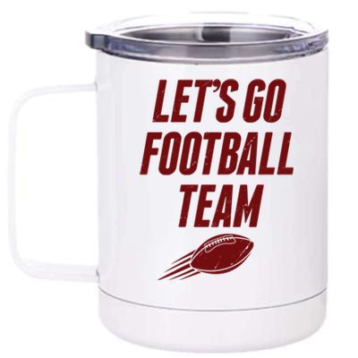 Let's Go Football Team Washington Football Fan 12 oz Stainless Steel Tumbler Cup