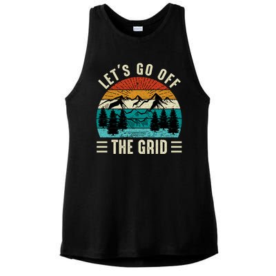 Lets Go Off The Grid Hiking Ladies PosiCharge Tri-Blend Wicking Tank