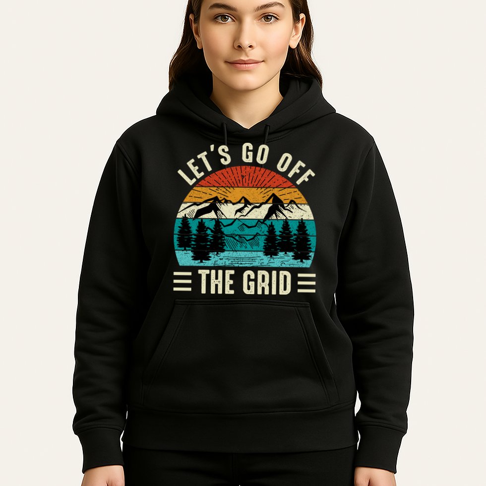 Lets Go Off The Grid Hiking Hoodie
