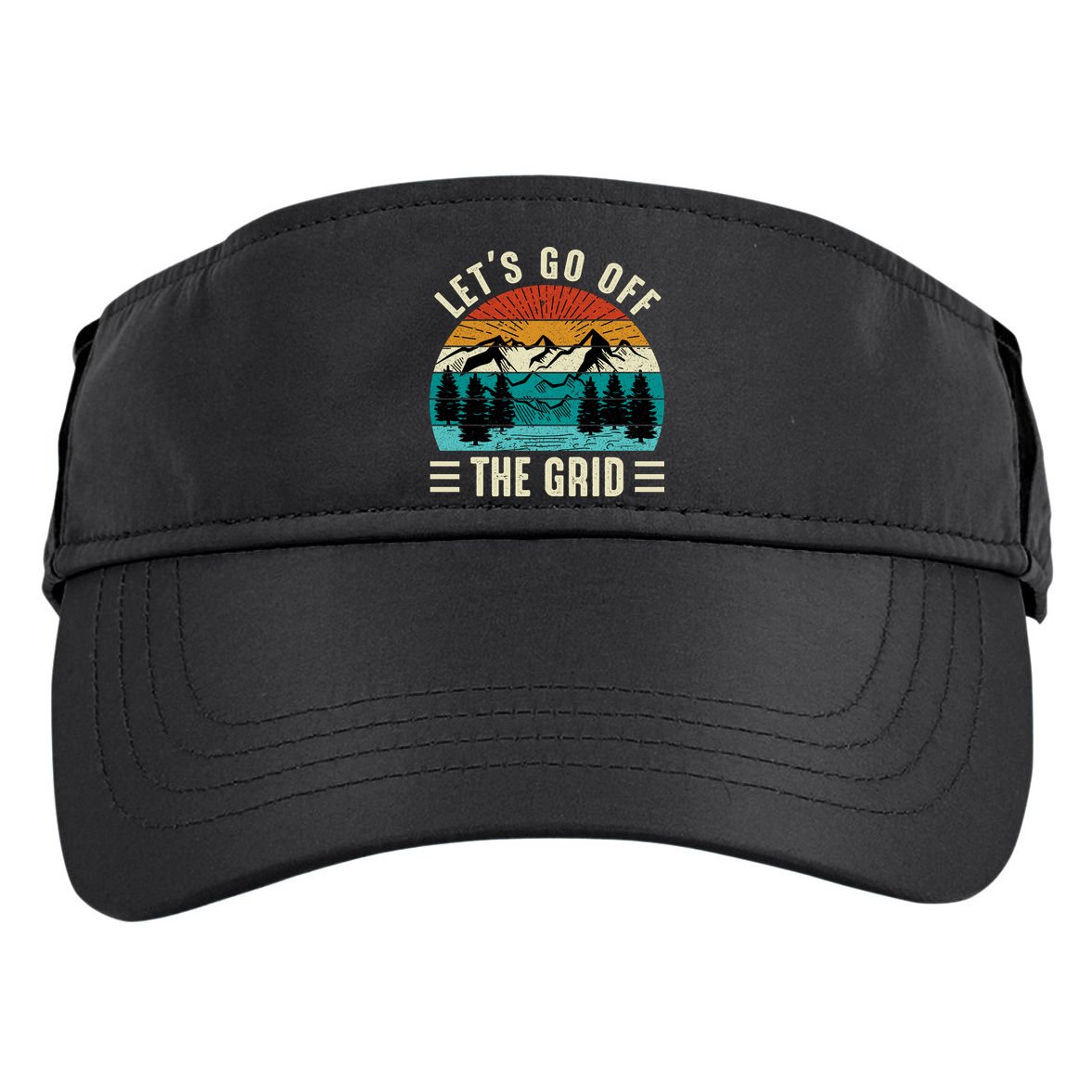 Lets Go Off The Grid Hiking Adult Drive Performance Visor