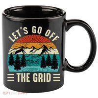 Lets Go Off The Grid Hiking 11oz C Handle Ceramic Mug