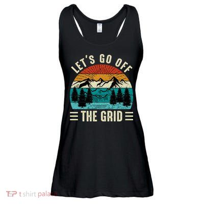 Lets Go Off The Grid Hiking Ladies Essential Flowy Tank