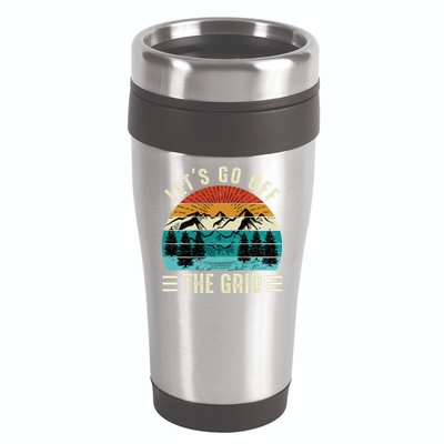 Lets Go Off The Grid Hiking 16oz Travel Tumbler