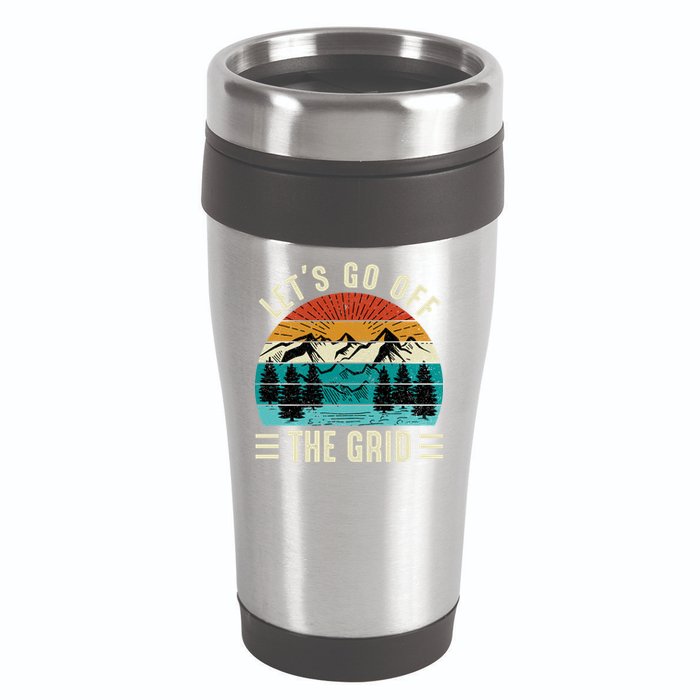 Lets Go Off The Grid Hiking 16oz Travel Tumbler