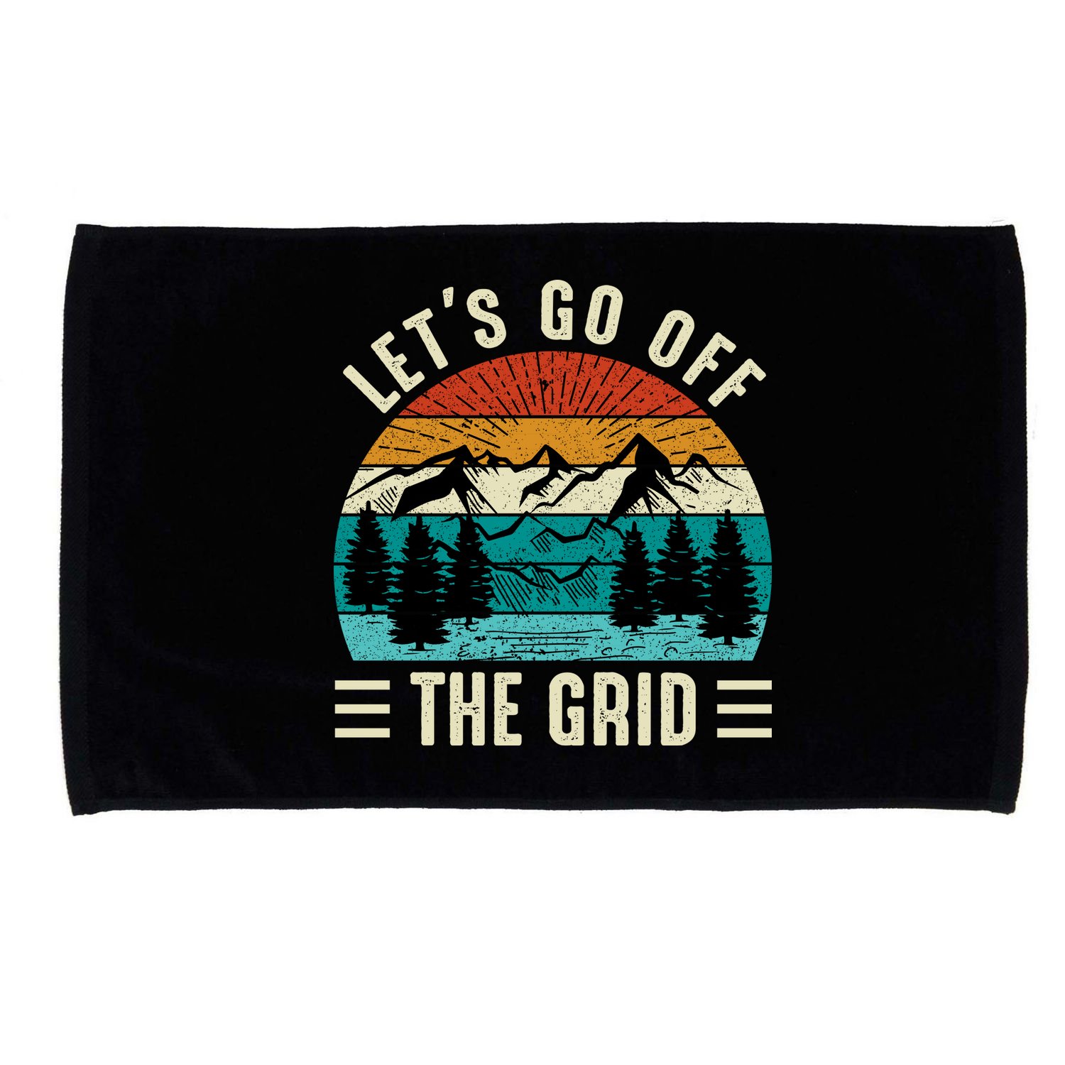Lets Go Off The Grid Hiking Microfiber Hand Towel