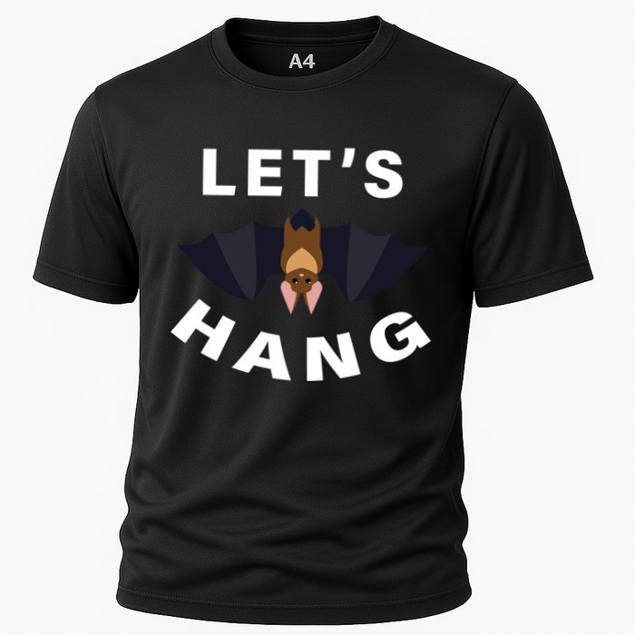 Lets Hang Funny Halloween Bat Cooling Performance Crew T-Shirt