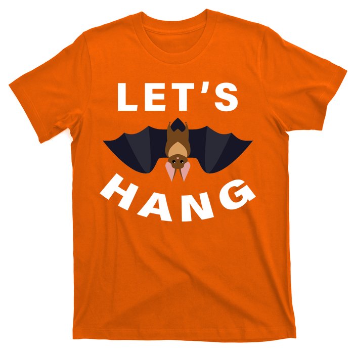 Lets Hang Funny Halloween Bat T-Shirt