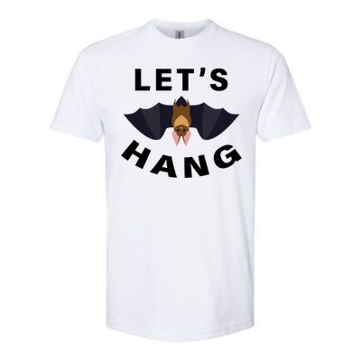 Lets Hang Funny Halloween Bat Softstyle® CVC T-Shirt