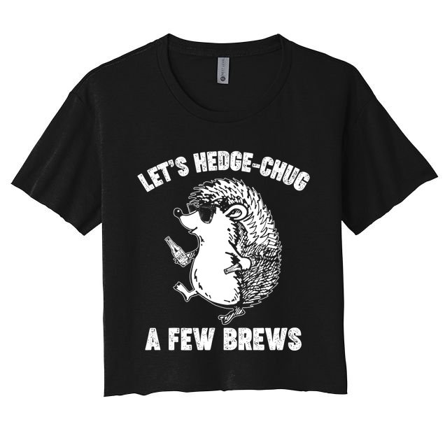 Let's Hedge-Chug A Few Brews Hedgehog Beers Crop Top