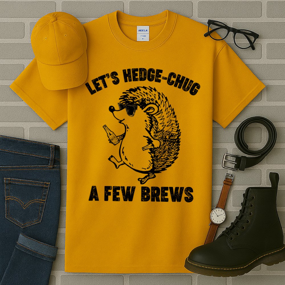 Let's Hedge-Chug A Few Brews Hedgehog Beers Tall T-Shirt