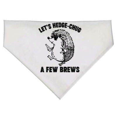 Let's Hedge-Chug A Few Brews Hedgehog Beers USA-Made Doggie Bandana