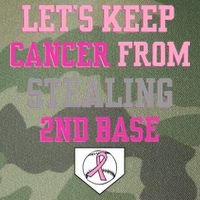 Let's Keep Cancer From Stealing 2nd Base Ribbon Legacy Tie Dye Trucker Hat
