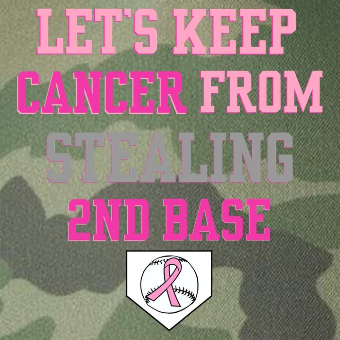 Let's Keep Cancer From Stealing 2nd Base Ribbon Legacy Tie Dye Trucker Hat