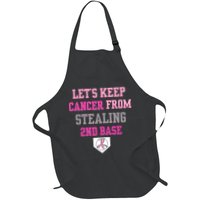 Let's Keep Cancer From Stealing 2nd Base Ribbon Apron