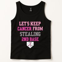 Let's Keep Cancer From Stealing 2nd Base Ribbon Tank Top