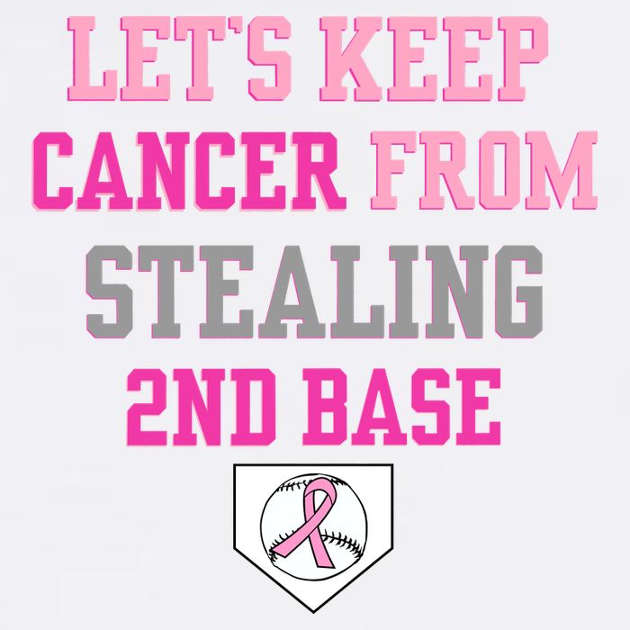 Let's Keep Cancer From Stealing 2nd Base Ribbon Garment-Dyed Sweatshirt