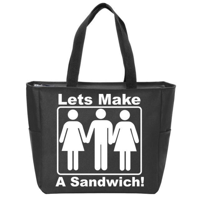 Lets Make A Sandwich Zip Tote Bag