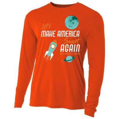 Let's Make America Smart Again Cooling Performance Long Sleeve Crew