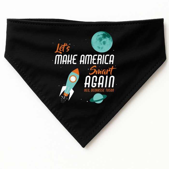 Let's Make America Smart Again USA-Made Doggie Bandana
