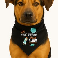 Let's Make America Smart Again USA-Made Doggie Bandana