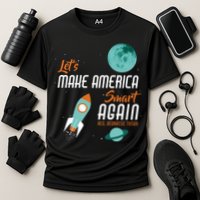 Let's Make America Smart Again Cooling Performance Crew T-Shirt