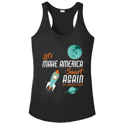 Let's Make America Smart Again Ladies PosiCharge Competitor Racerback Tank
