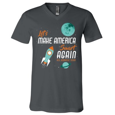 Let's Make America Smart Again V-Neck T-Shirt