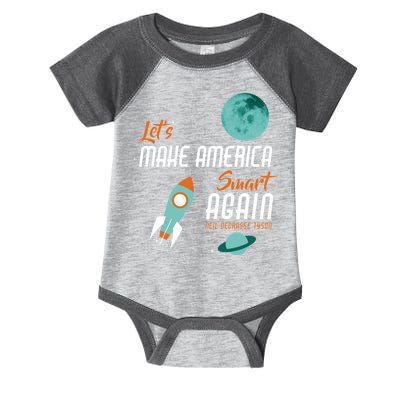 Let's Make America Smart Again Infant Baby Jersey Bodysuit