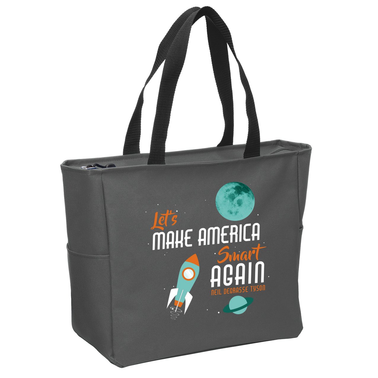 Let's Make America Smart Again Zip Tote Bag
