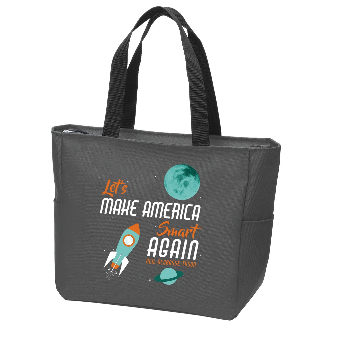 Let's Make America Smart Again Zip Tote Bag