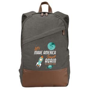 Let's Make America Smart Again Cotton Canvas Backpack