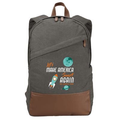 Let's Make America Smart Again Cotton Canvas Backpack