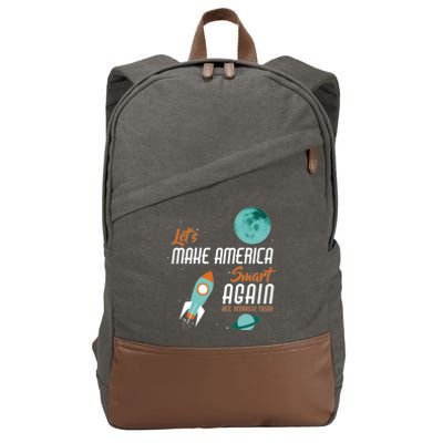 Let's Make America Smart Again Cotton Canvas Backpack