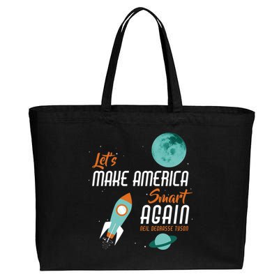 Let's Make America Smart Again Cotton Canvas Jumbo Tote