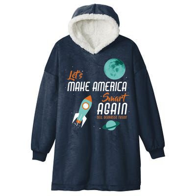 Let's Make America Smart Again Hooded Wearable Blanket