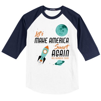 Let's Make America Smart Again Baseball Sleeve Shirt