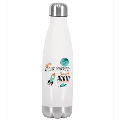 Let's Make America Smart Again Stainless Steel Insulated Water Bottle