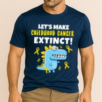 Lets Make Childhood Cancer Extinct Dinosaur Cooling Performance Crew T-Shirt