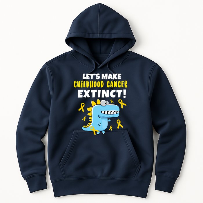 Lets Make Childhood Cancer Extinct Dinosaur Hoodie