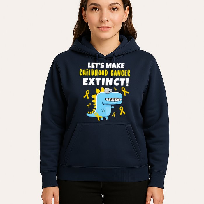 Lets Make Childhood Cancer Extinct Dinosaur Hoodie