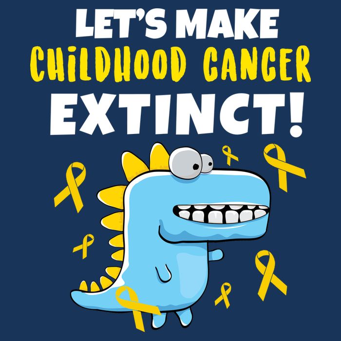 Lets Make Childhood Cancer Extinct Dinosaur Hoodie